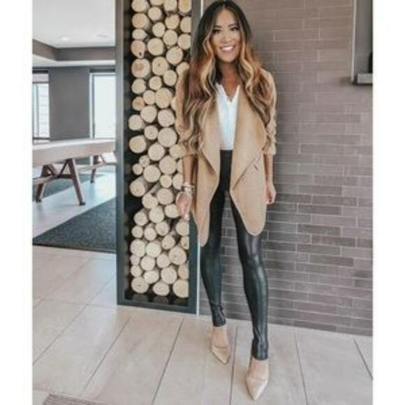 Copied - Spanx Faux Leather Black Leggings Size Small - Picture 12 of 12